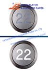 Sand Blasting thin pushbutton 200329231 Use For THYSSENKRUPP