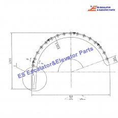 XAA402TS Escalator Return Track Assembly