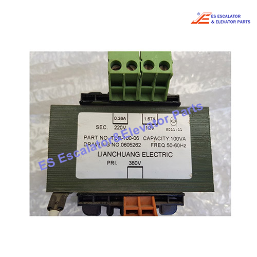 TDB-100-06 Elevator Transformer Control Cabinet Transformer Use For Kone
