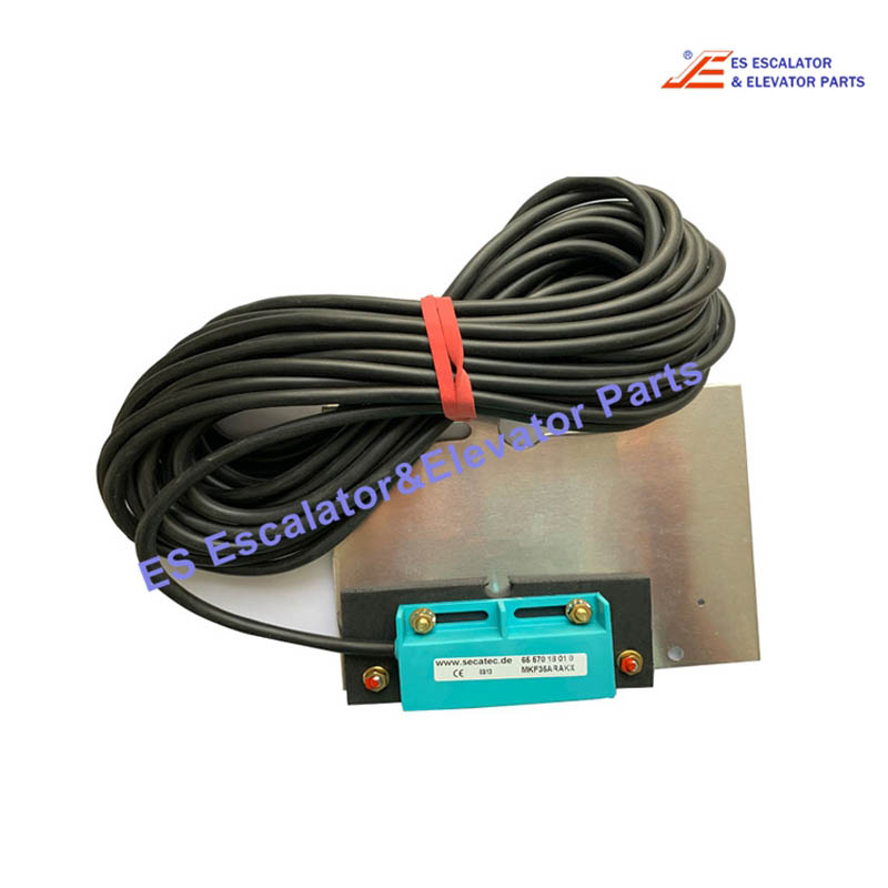 MKF35ARAKX Elevator Magnetic Switch Bistable 2-pole With 3.5 m PVC Connection Cable With Wire End Sleeves Switching Voltage 220VAC / DC; PVC Cable 2x0.75mm² IP65; 60W VA for 8055/38 Use For Thyssenkrupp