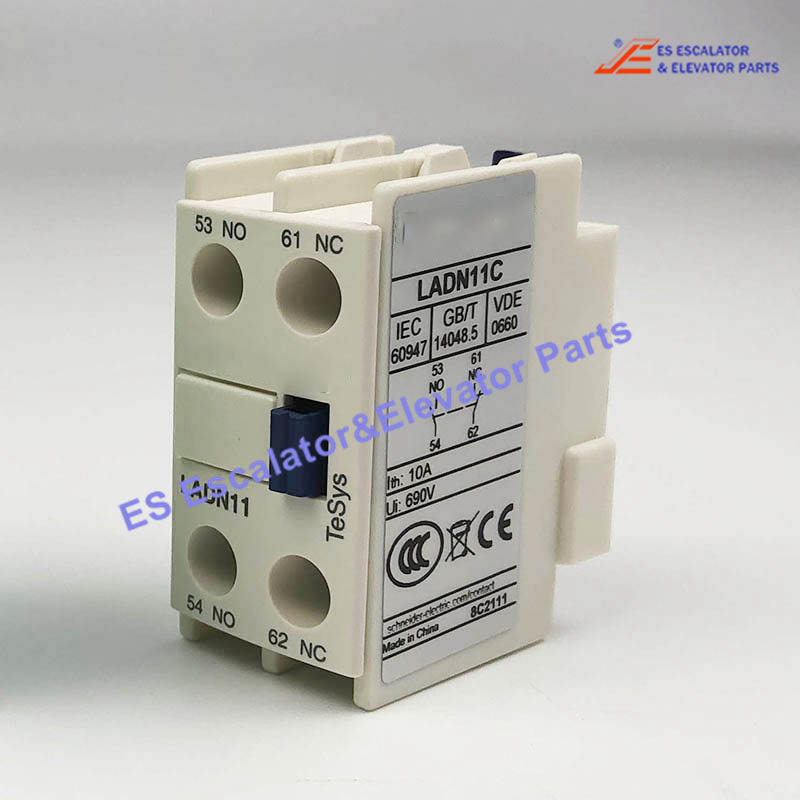 LADN11C Elevator Auxiliary Contact Block S
Electric Contactor 10A 690V Use For other
