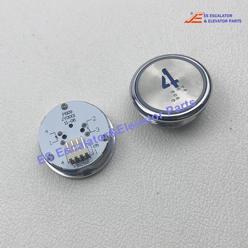 PB29 Elevator Push Button Color:Blue Voltage:DC24V Dimension:ø37.5mm Use For Other