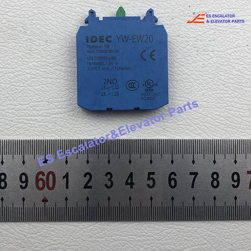 YW-EW20 Elevator Switch Contact Block Operator:YW A600 Ui:600V Ith:10A Use For Other