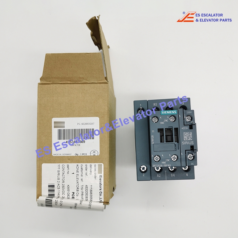 KM51082809 Elevator Contactor 230VDC 25A AC-3 2NO+2NC Use For Kone