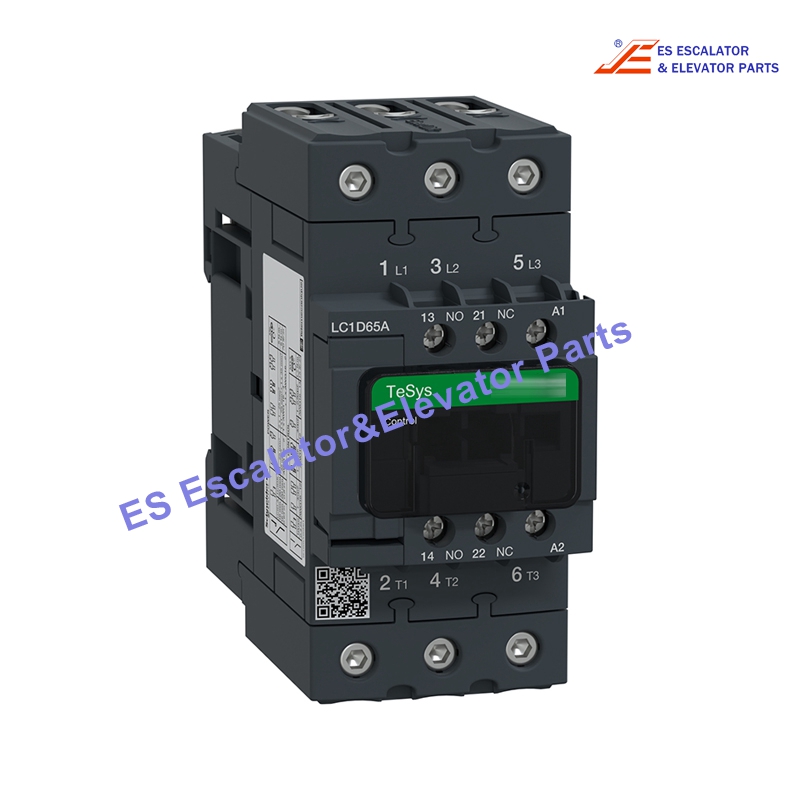 LC1D65AP7 Elevator Contactor 3P(3 NO) AC-3/AC-3e 440V 65A-230 VAC 50/60 Hz Coil Use For Schneider