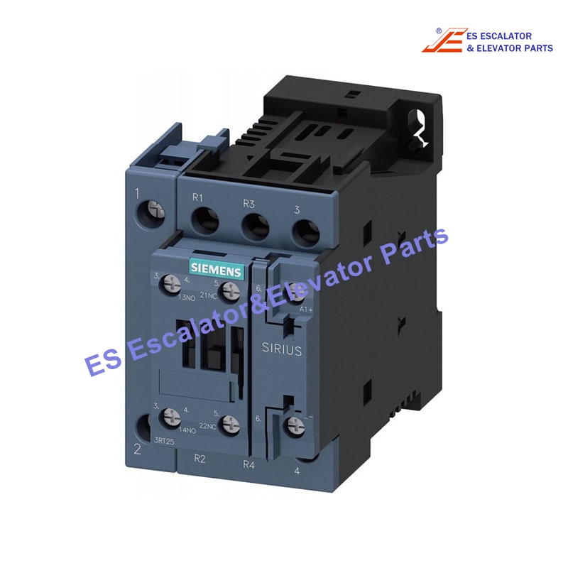 3RT2526-1BM40 Elevator Power Contactor AC-3 25A 11kW / 400V 2NO+2NC 220VDC 50Hz 4-Pole Size S0 Screw Terminals Use For Siemens