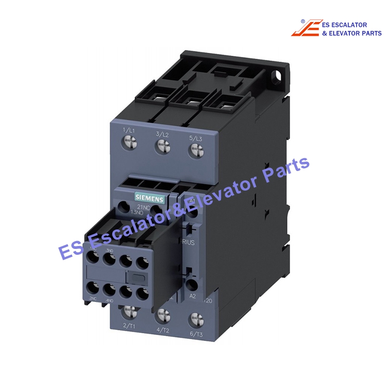 3RT2036-1AF04 Elevator Power Contactor AC-3 51A 22KW/400V 2NO+2NC 110VAC 50HZ 3-Pole Use For Siemens
