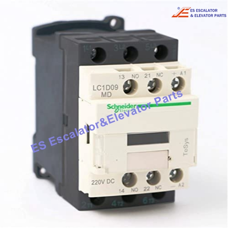 LC1D09MD Elevator Contactor 3P 9A 220VDC Use For Schneider