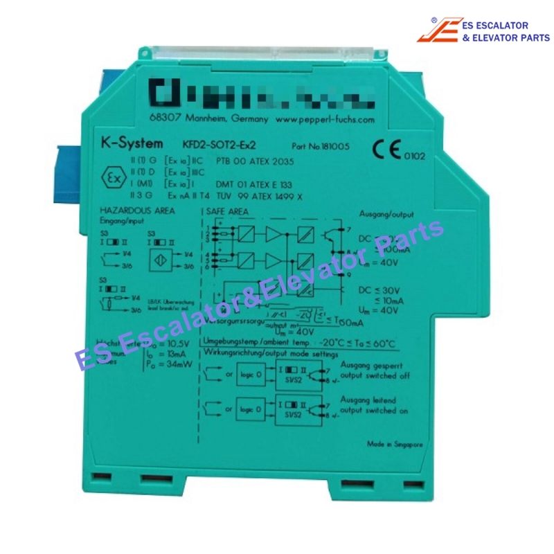 KFD2-SOT3-EX2 Elevator Switch Amplifier Use For Other
